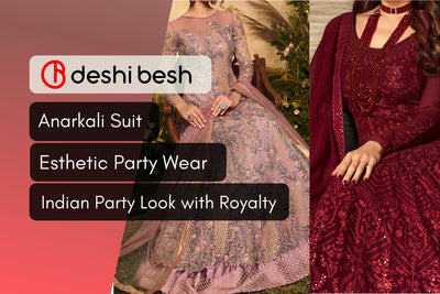 Party Wear Anarkali Suit | Royalty with Funky Vibe