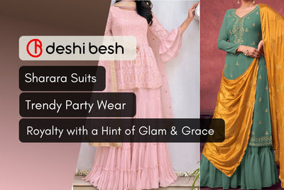 Party Wear Sharara Suits | The Majestic Attire
