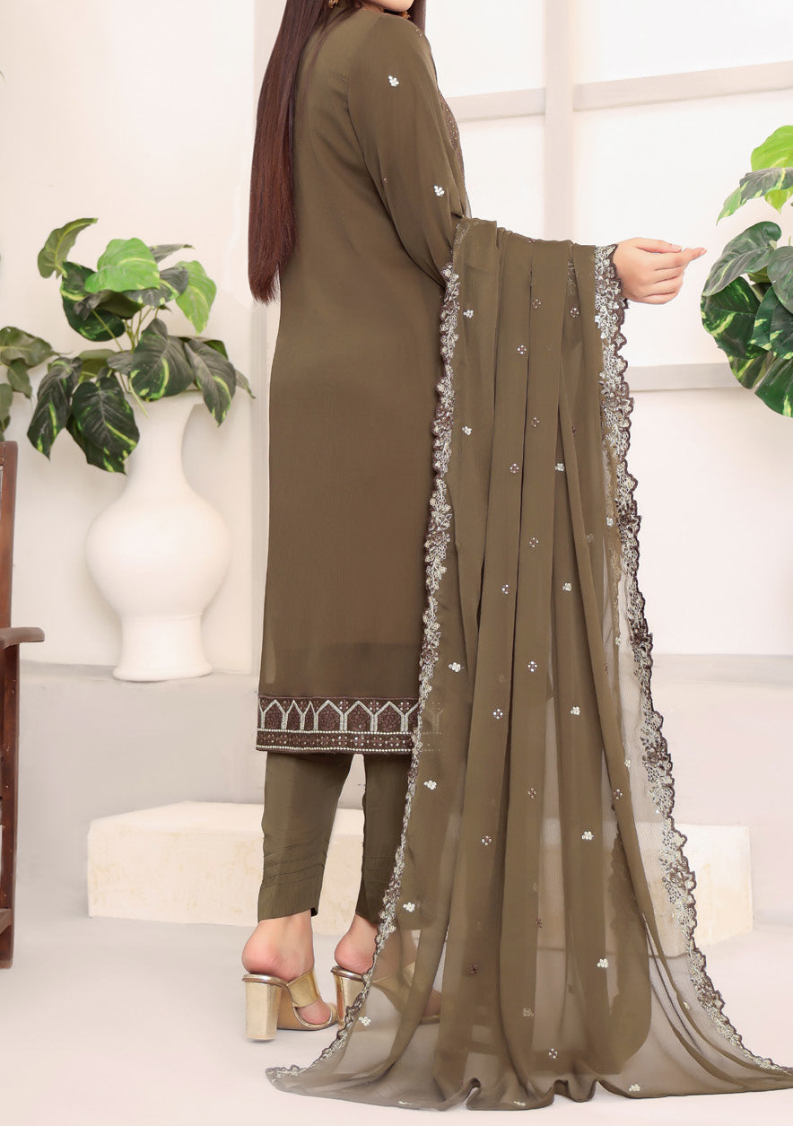 Bin Hameed Kulsoom Heavy Embroidered Chiffon Dress