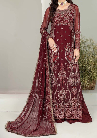 Adan's Libas Alyana Pakistani Luxury Chiffon Dress - db27046