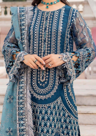 Adan's Libas Celestial Bloom Pakistani Luxury Palazzo Suit - db27321