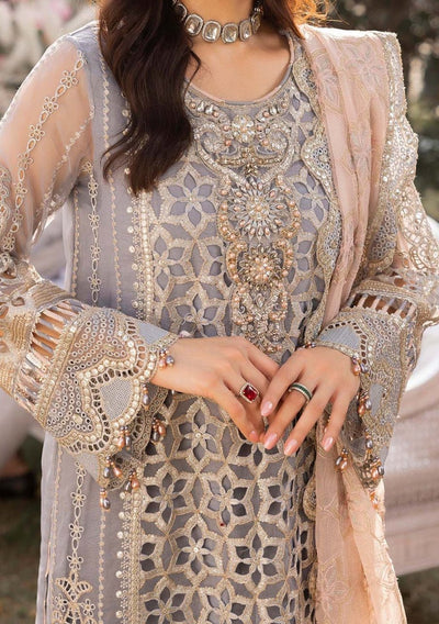 Adan's Libas Opulent Drape Pakistani Luxury Palazzo Suit - db27326