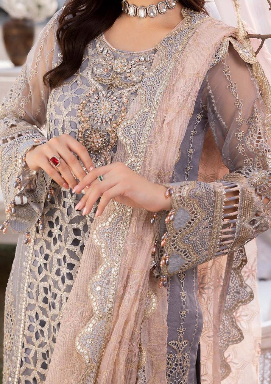 Adan's Libas Opulent Drape Pakistani Luxury Palazzo Suit - db27326