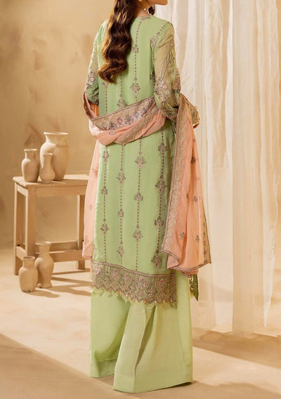 Adan's Libas Pakistani Embroidered Chiffon Dress - db26052