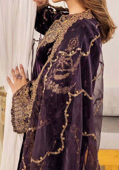 Adan's Libas Pakistani Velvet Luxury Dress - db27616