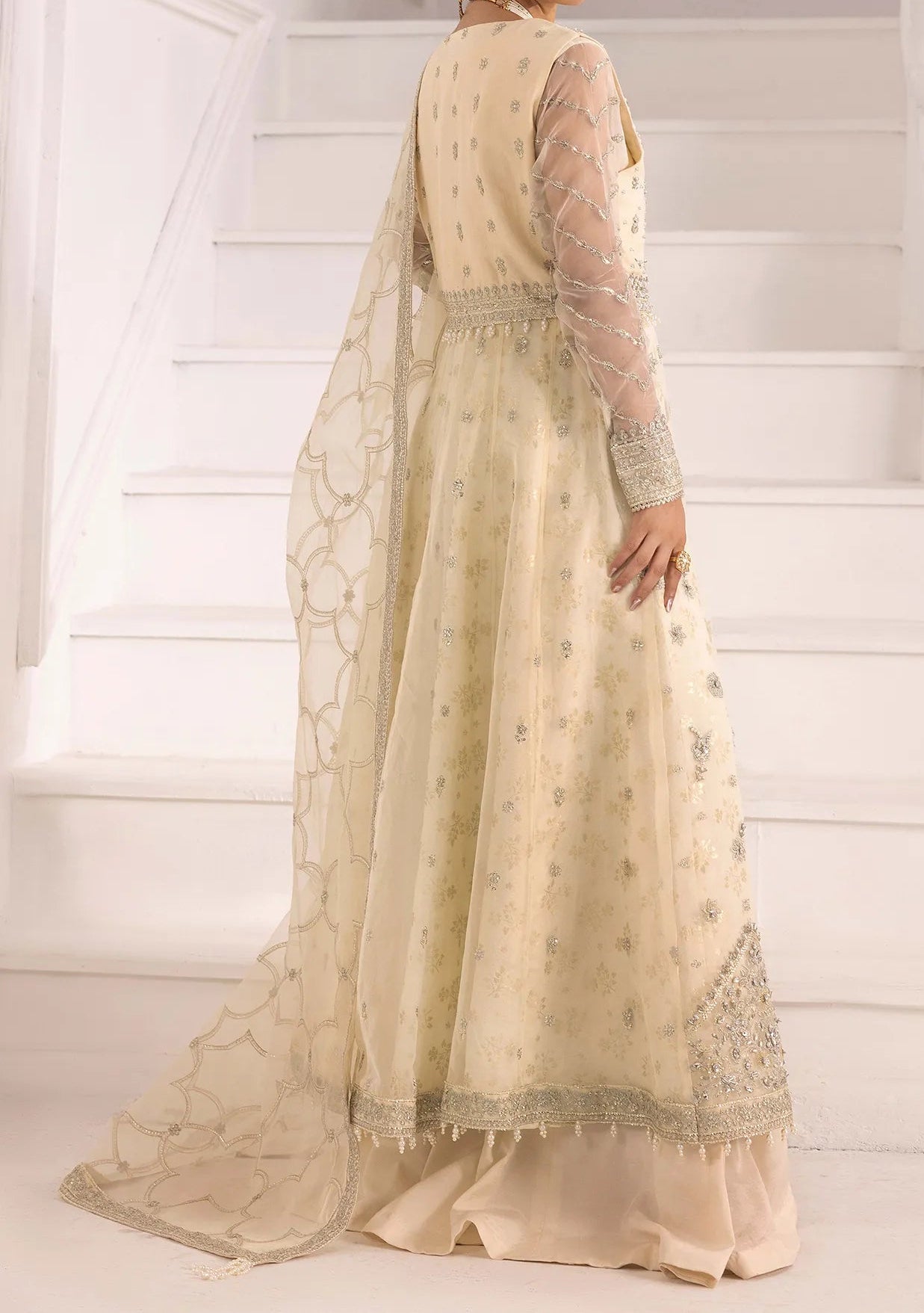 Adan's Libas Perfume Pakistani Luxury Organza Dress - db30302