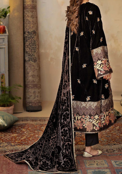 Adan's Libas Plachi Pakistani Velvet Dress - db27167