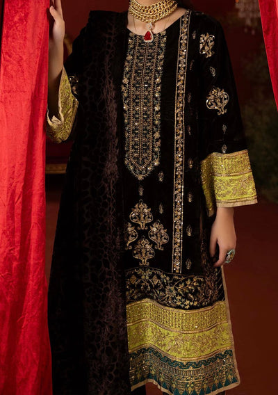 Adan's Libas Plachi Pakistani Velvet Dress - db27419