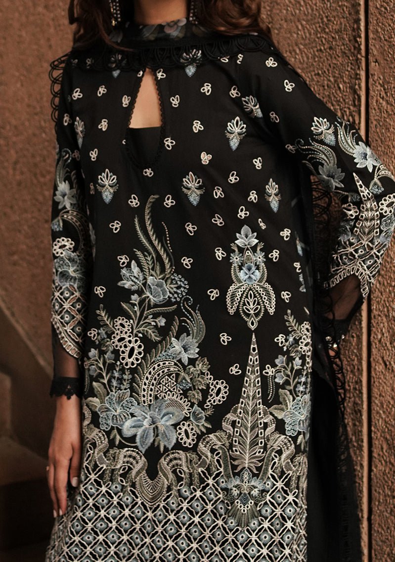 Afrozeh Caviar Pakistani Luxury Chikankari Lawn - db26101