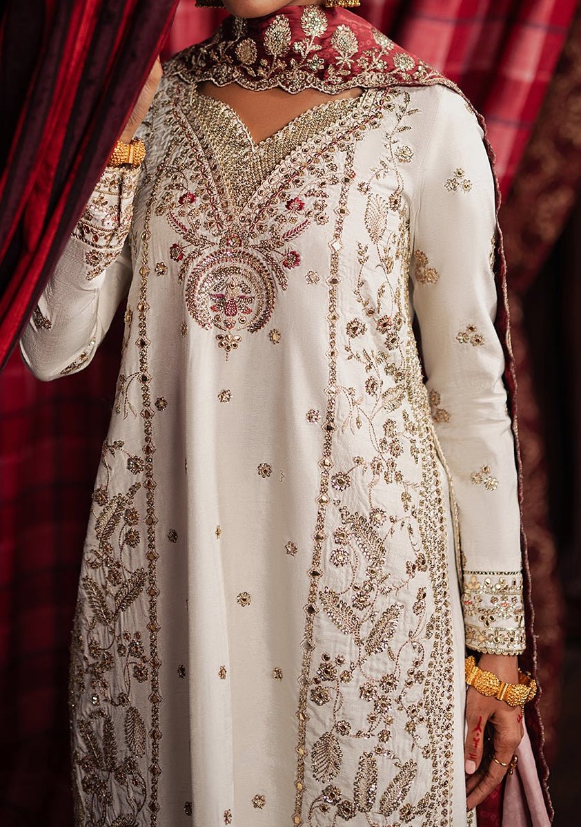 Afrozeh Divani Pakistani Luxury Silk Dress - db30402