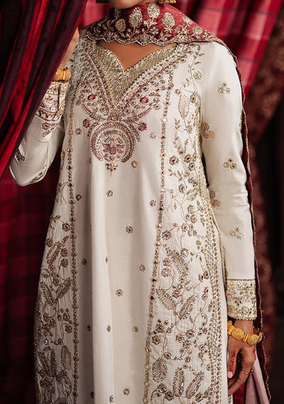 Afrozeh Divani Pakistani Luxury Silk Dress - db30402