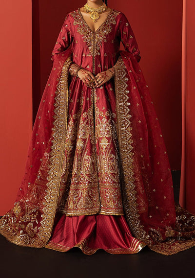 Afrozeh Divani Pakistani Luxury Silk Dress - db30404