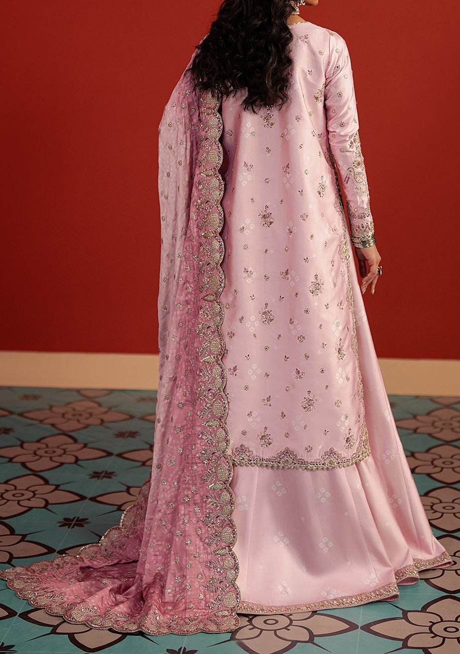 Afrozeh Divani Pakistani Luxury Silk Dress - db30405