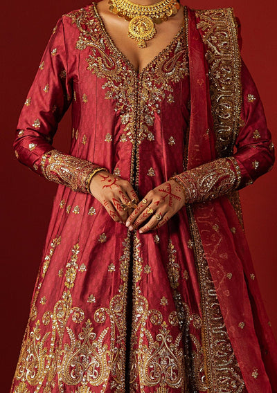 Afrozeh Divani Pakistani Luxury Silk Dress - db30404