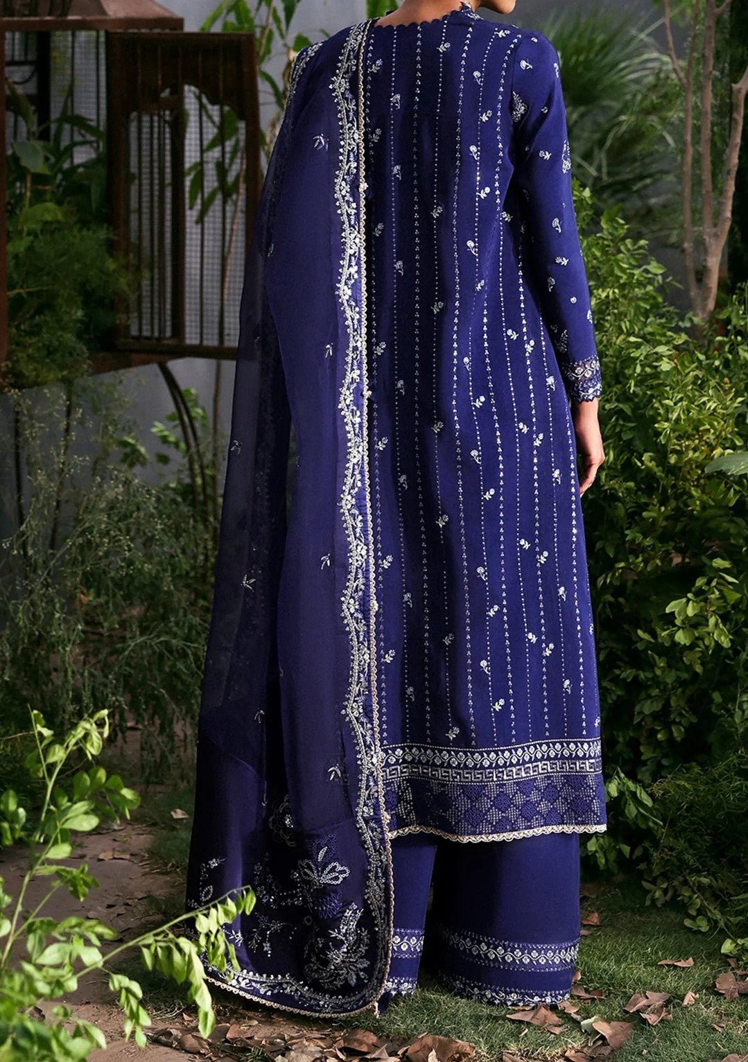 Afrozeh La Fuchsia Pakistani Luxury Dress - db29922