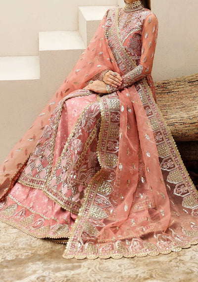 Afrozeh Shahpara Pakistani Luxury Organza Anarkali - db27154