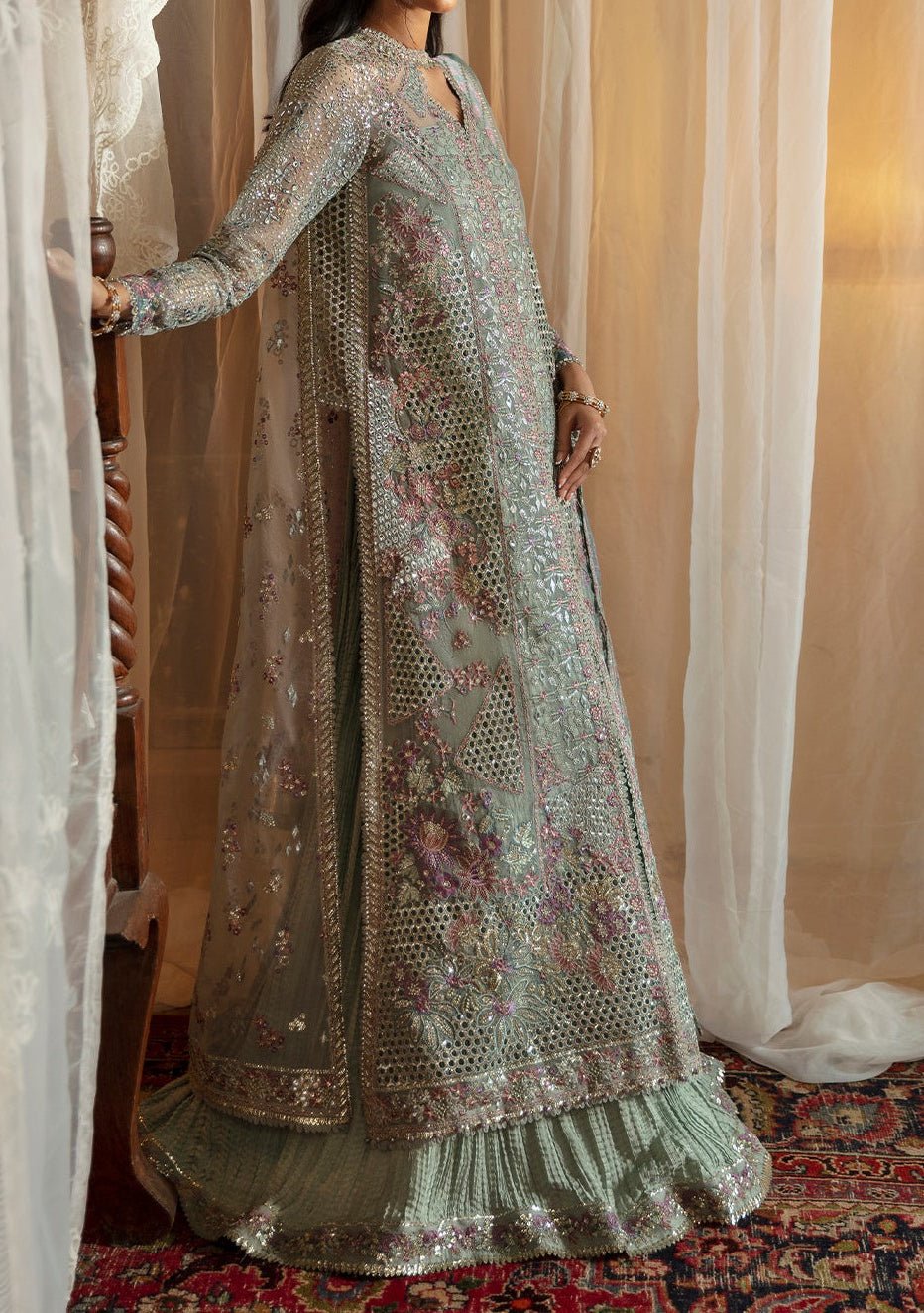 Afrozeh Tara Pakistani Luxury Dress - db27576