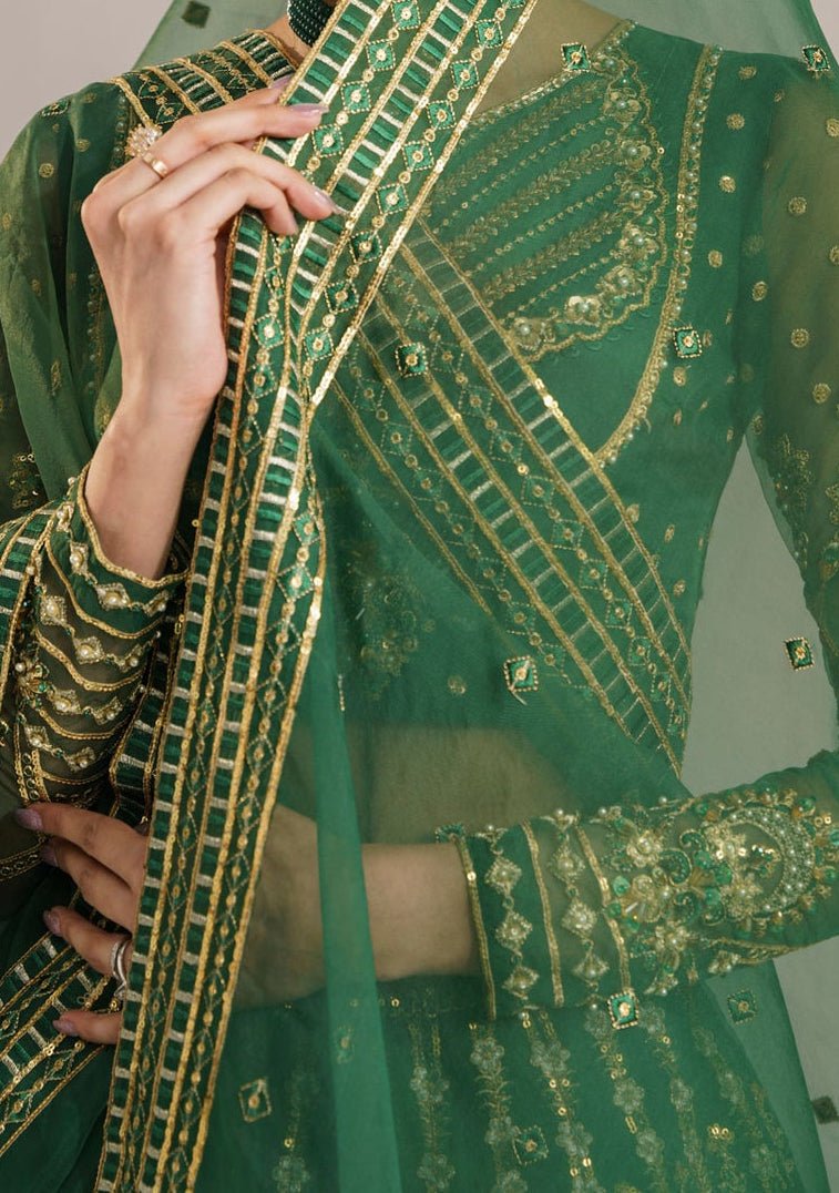 Akbar Aslam Shahul Pakistani Organza Lehenga Choli - db27213