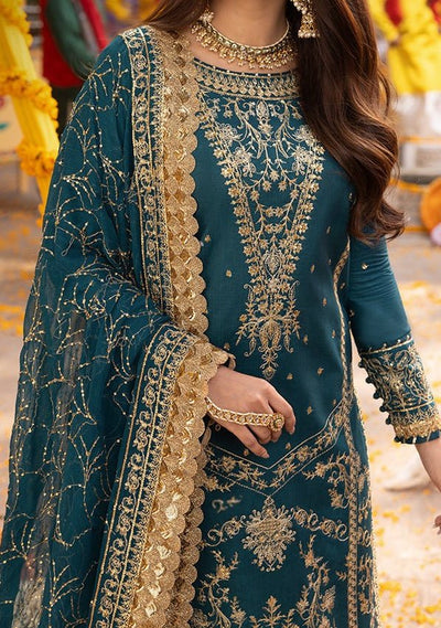 Asim Jofa Chamak Damak Pakistani Twisted Silk Dress - db27016