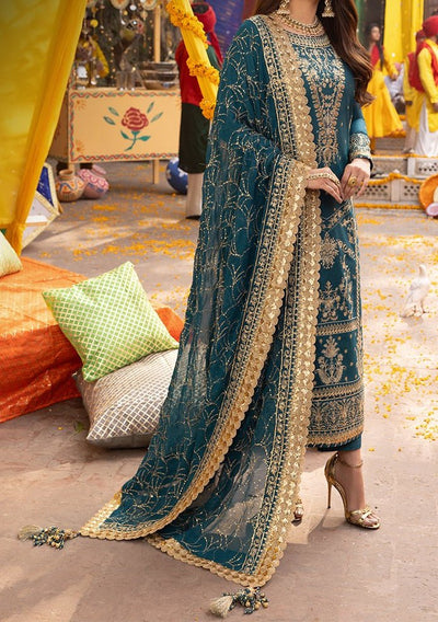 Asim Jofa Chamak Damak Pakistani Twisted Silk Dress - db27016