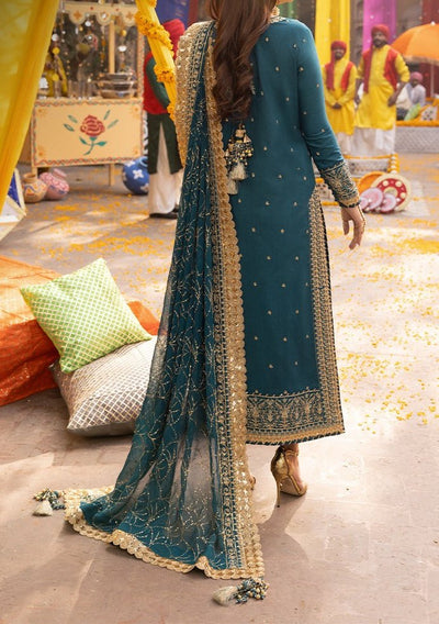 Asim Jofa Chamak Damak Pakistani Twisted Silk Dress - db27016