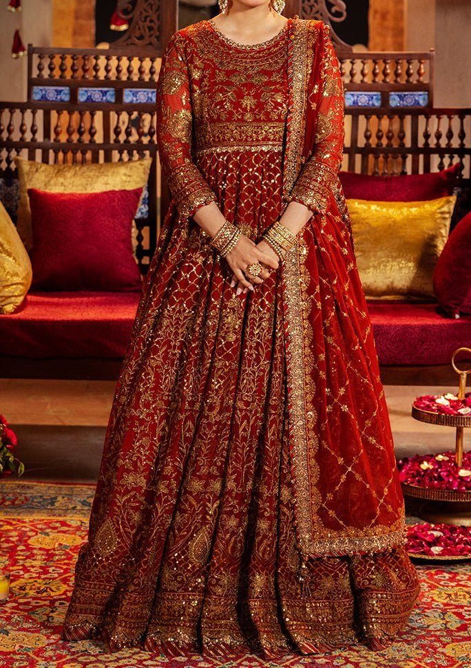 Asim Jofa Jaan - e - jahan Pakistani Chiffon Anarkali - db29198