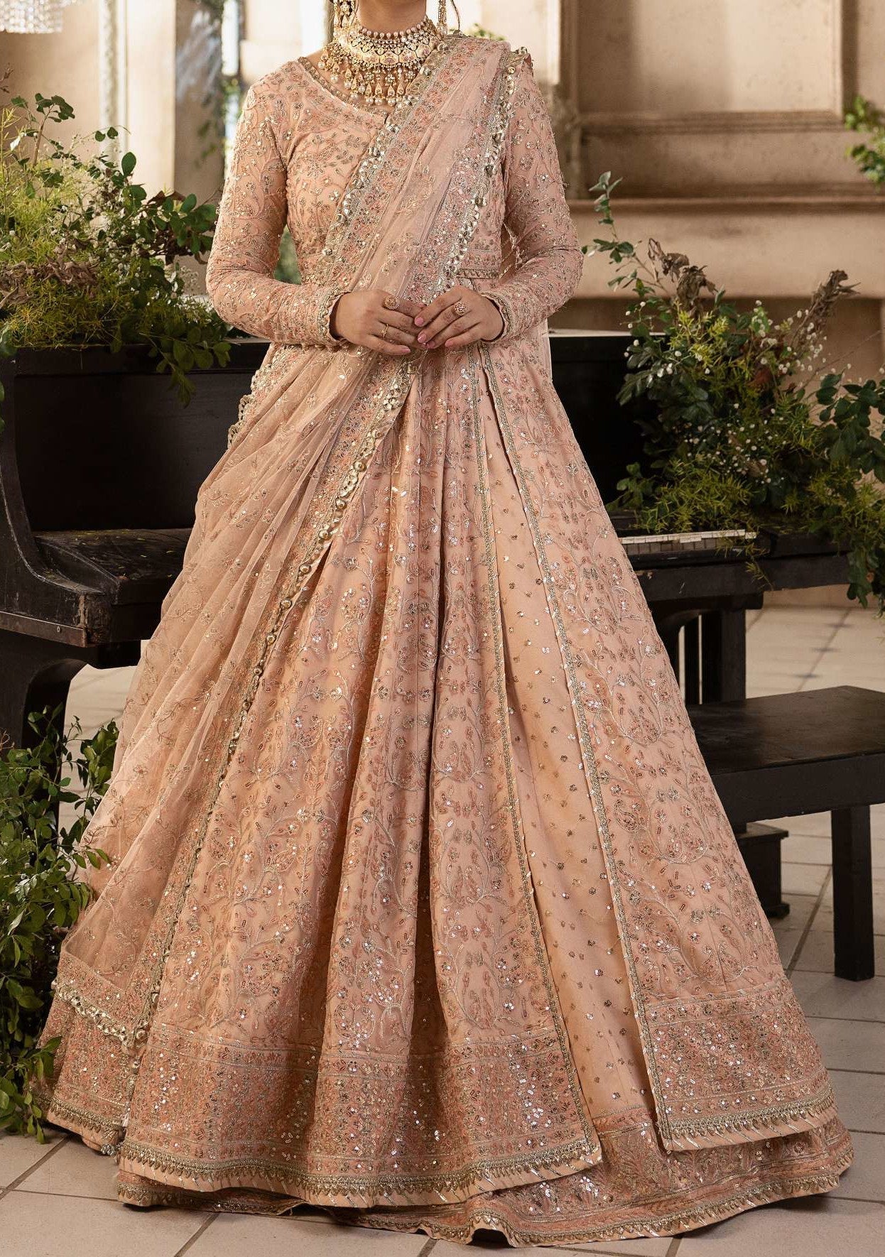 Asim Jofa Khwab Pakistani Net Anarkali - db24502