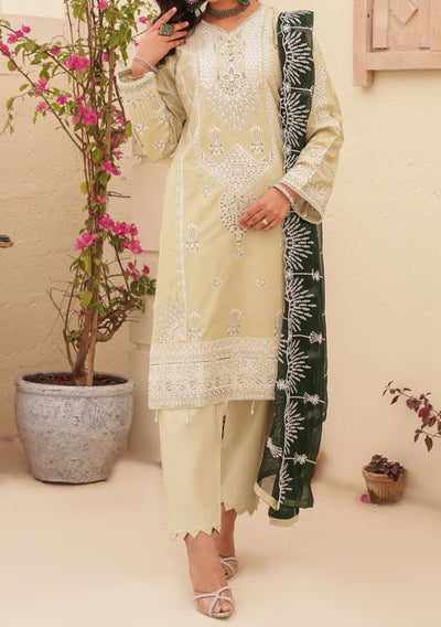 Bella Ready Made Pakistani Heavy Embroidered Lawn Dress - db25850