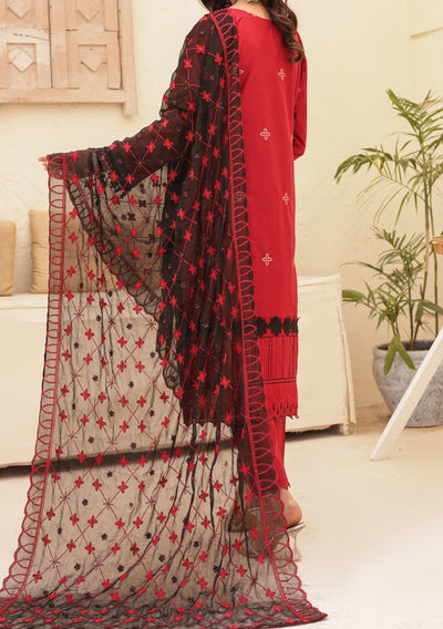 Bella Ready Made Pakistani Heavy Embroidered Lawn Dress - db25851