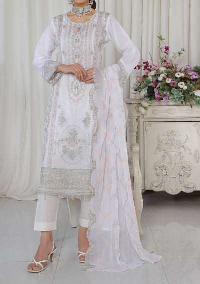 Bin Hameed Aafrin Luxury Embroidered Chiffon Dress - db30224