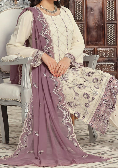 Bin Hameed Alishba Heavy Embroidered Chiffon Dress - db26208