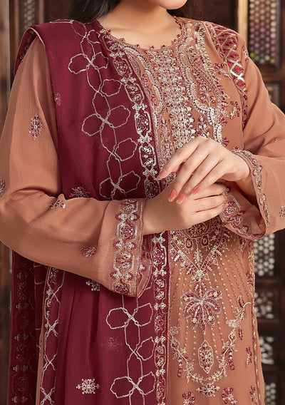 Bin Hameed Alishba Heavy Embroidered Chiffon Dress - db26201