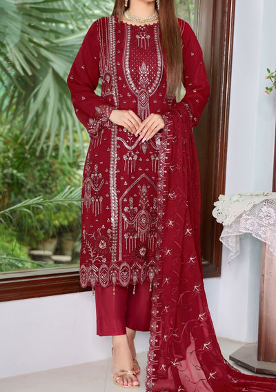 Bin Hameed Arzu Heavy Embroidered Chiffon Dress - db26084