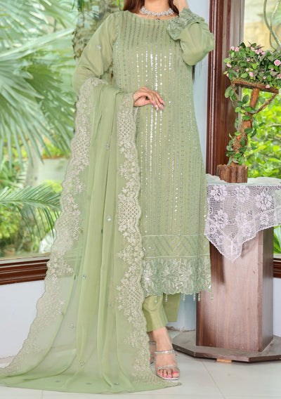 Bin Hameed Arzu Heavy Embroidered Chiffon Dress - db26087