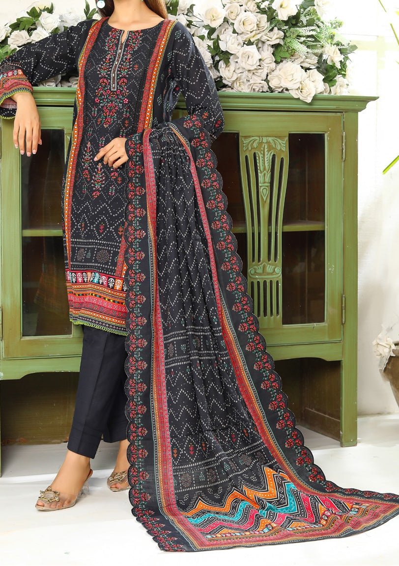 Bin Hameed Emma Embroidered Khaddar Dress - db30408