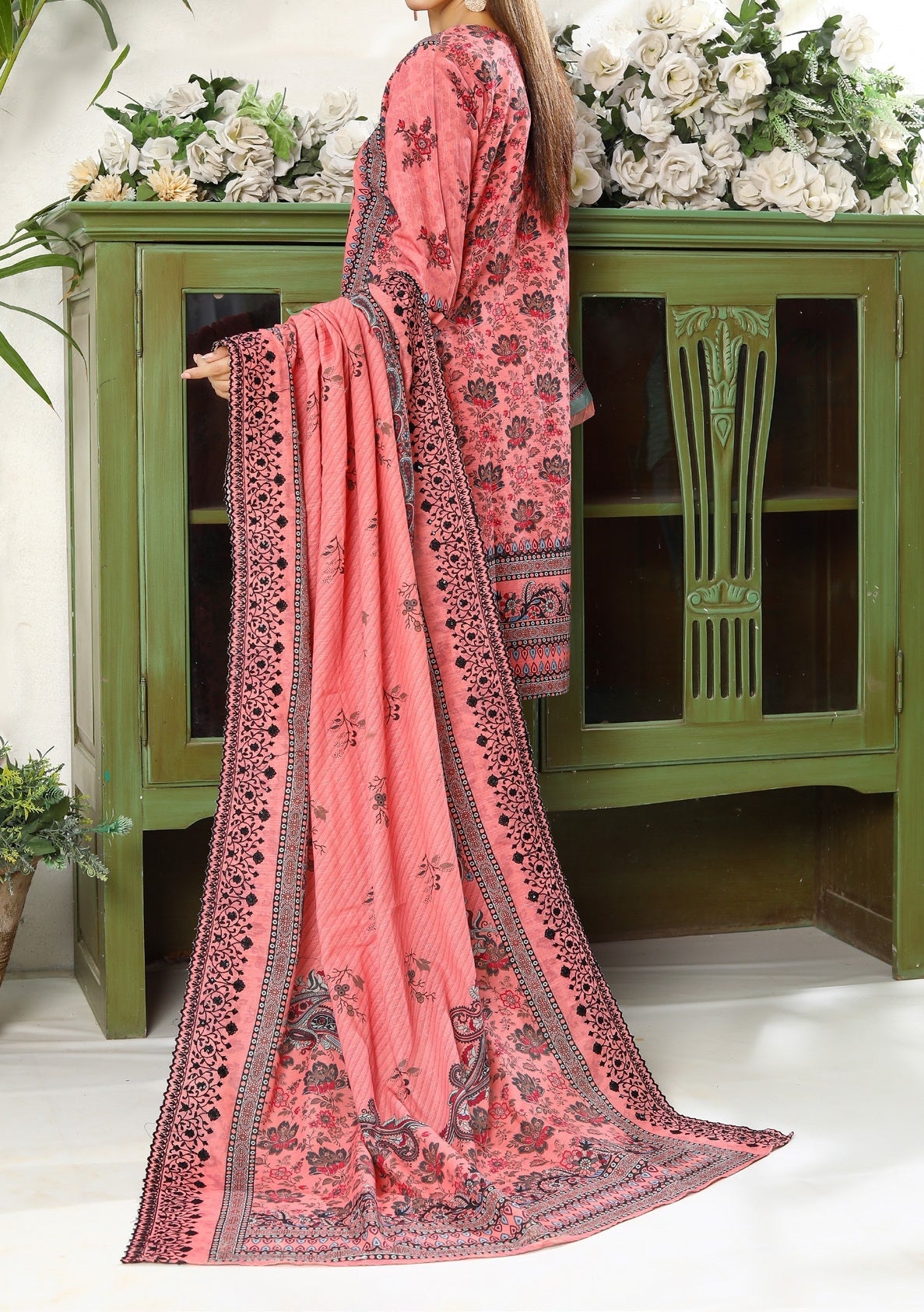 Bin Hameed Emma Embroidered Khaddar Dress - db30410