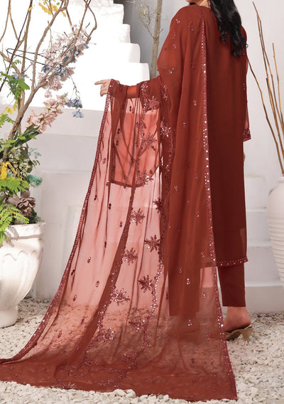 Bin Hameed Middhat Heavy Embroidered Chiffon Dress - db25888