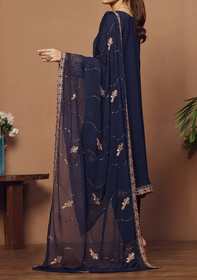 Bin Hameed Nashwa Luxury Embroidered Chiffon Dress - db27830