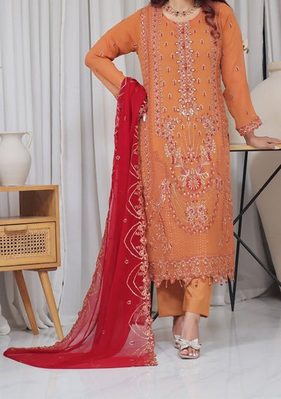 Bin Hameed Nisha Luxury Embroidered Chiffon Dress - db28012