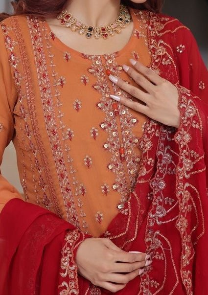 Bin Hameed Nisha Luxury Embroidered Chiffon Dress - db28012