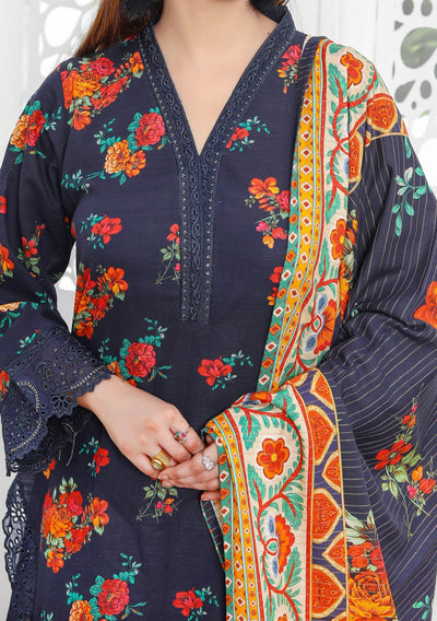 Bin Hameed Rachana Embroidered Khaddar Dress - db27822