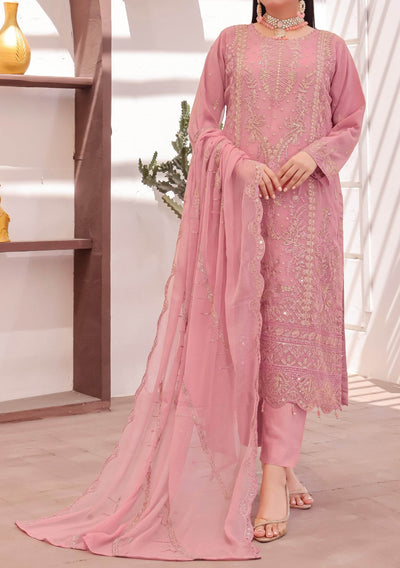 Bin Hameed Rubab Luxury Embroidered Chiffon Dress - db27844