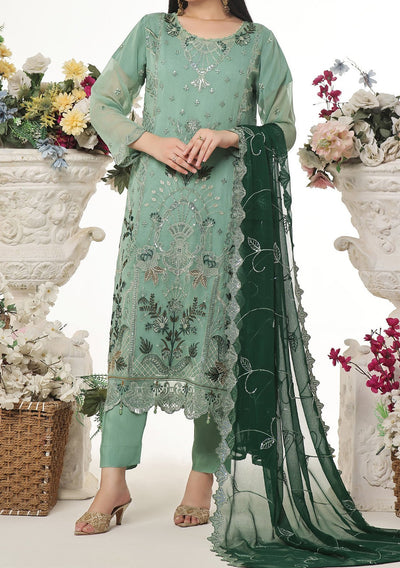 Bin Hameed Sidra Heavy Embroidered Chiffon Dress - db26171
