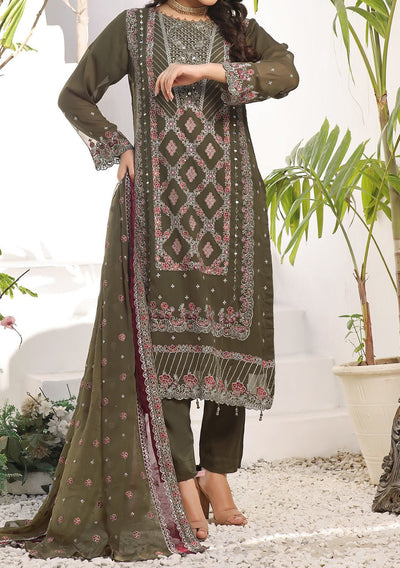 Bin Hameed Sidra Heavy Embroidered Chiffon Dress - db26168
