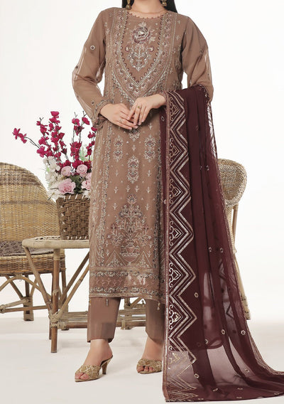 Bin Hameed Sidra Heavy Embroidered Chiffon Dress - db26172