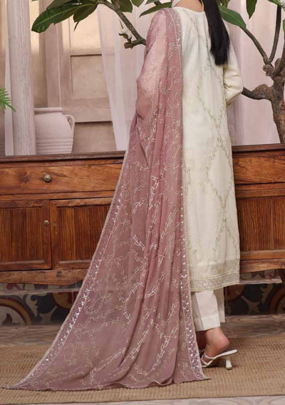 Bin Hameed Zalfaa Luxury Embroidered Chiffon Dress - db27859