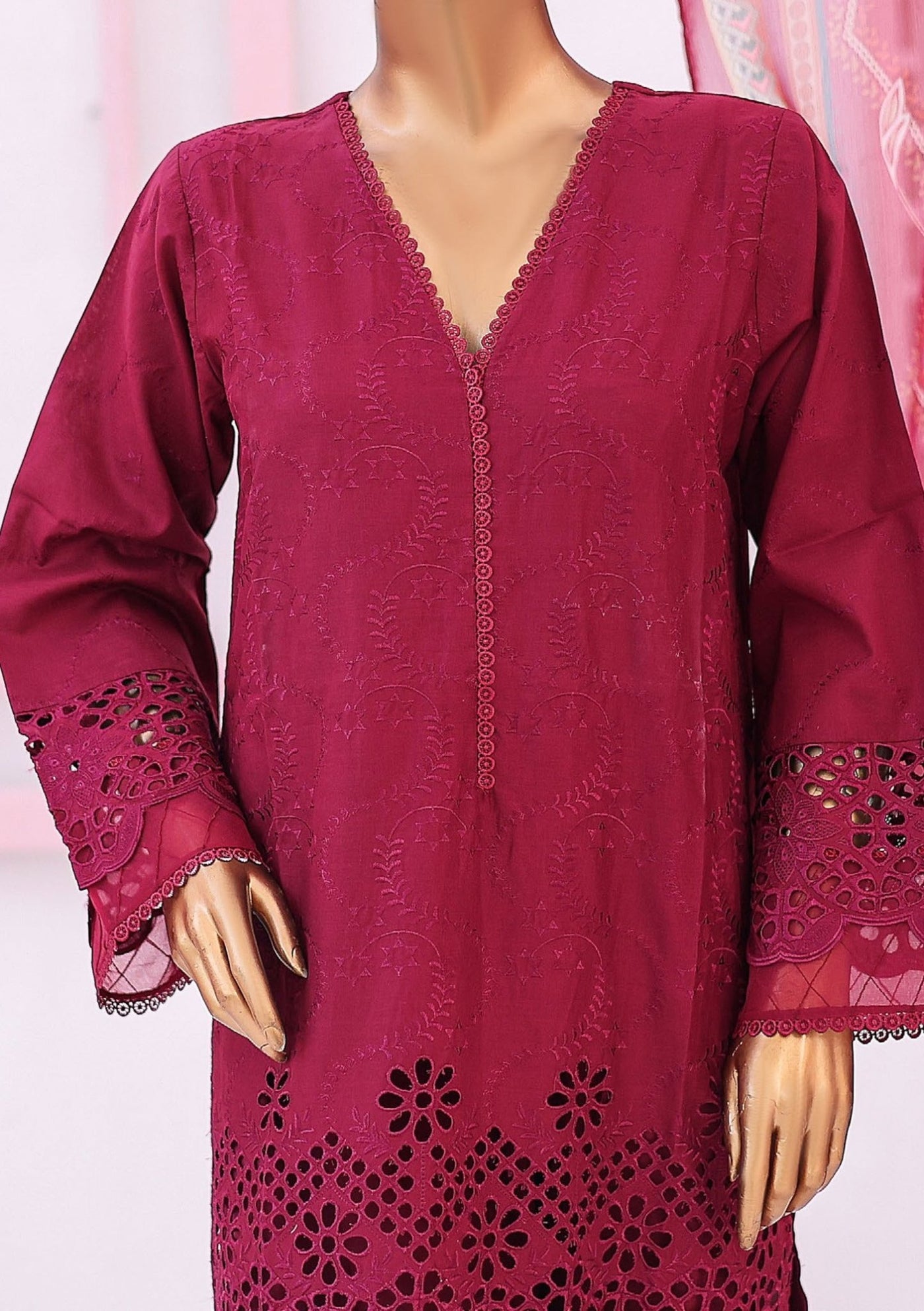 Bin Saeed Ready Made Embroidered Chikankari Dress - db26283