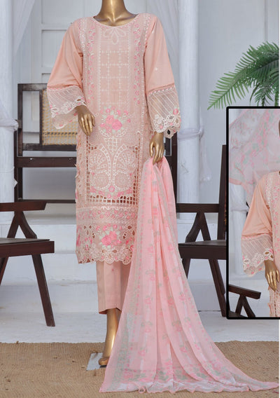 Bin Saeed Ready Made Embroidered Cotton Dress - db27835