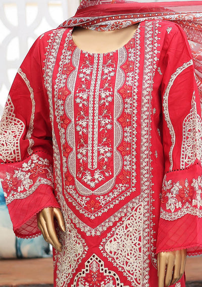 Bin Saeed Ready Made Embroidered Cotton Dress - db27123