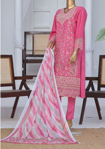 Bin Saeed Ready Made Embroidered Cotton Dress - db27836